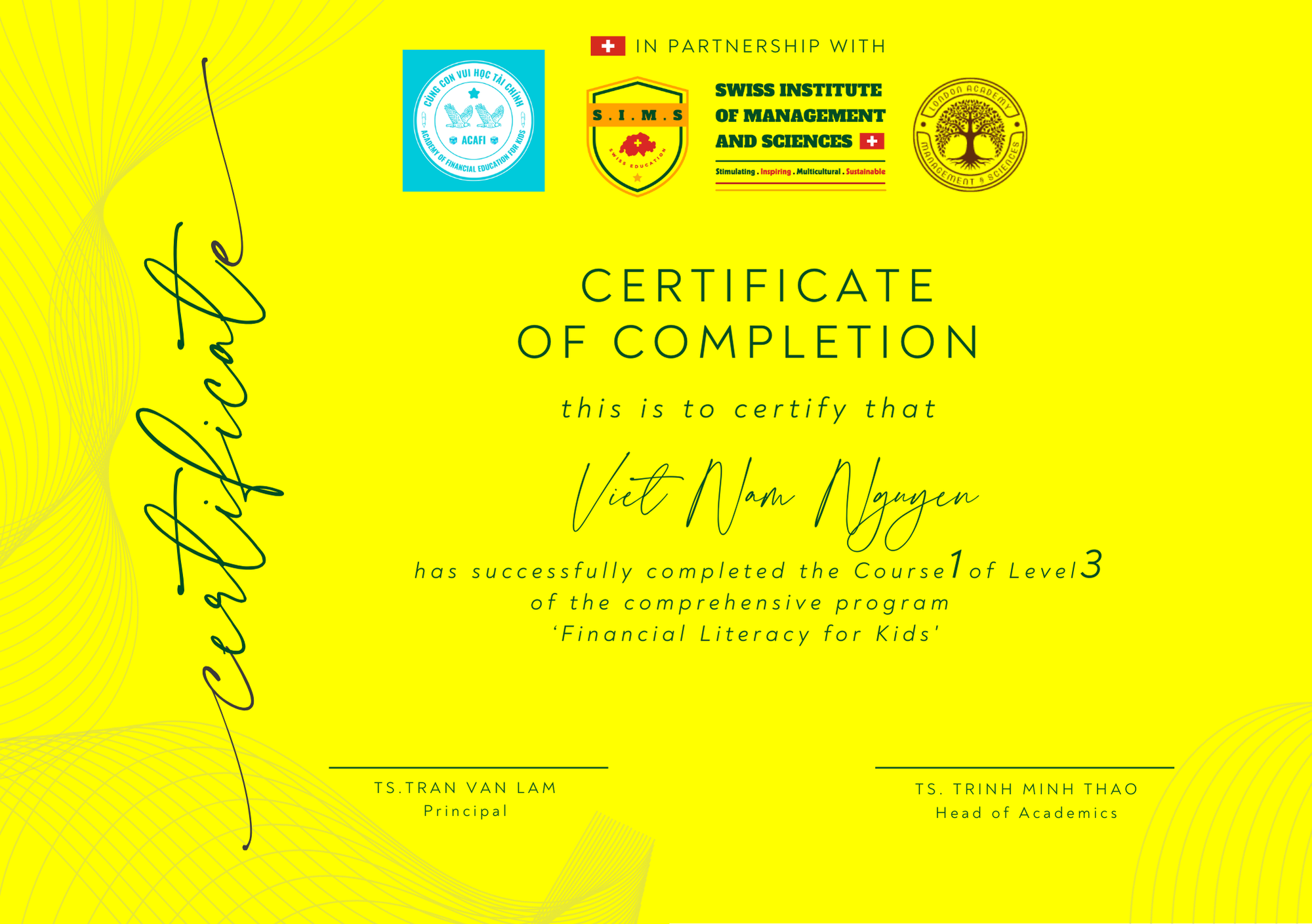 PHÁT TRIỂN TƯ DUY TÀI CHÍNH (Khóa 3)