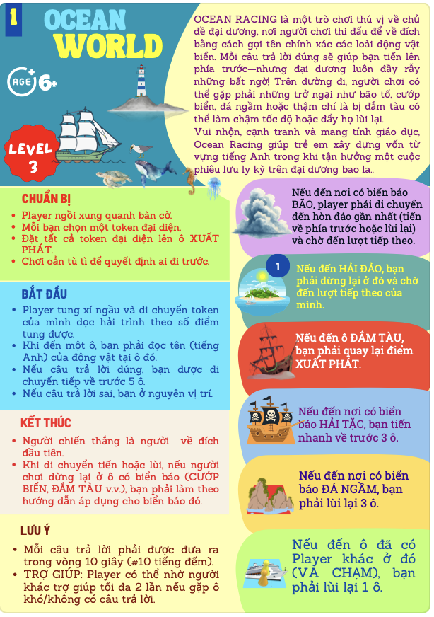 Combo 2 VOCAB RACING (6+ tuổi)